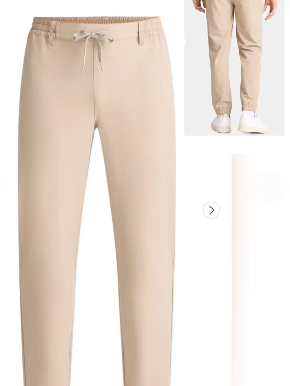 NWT Men's Birdie Bound Golf Drawstring Jogger Pants - Khaki - Medium